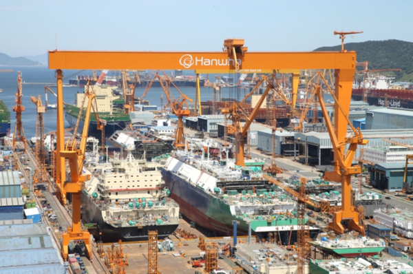 한화오션 거제사업장 전경. [사진=한화오션]<br>