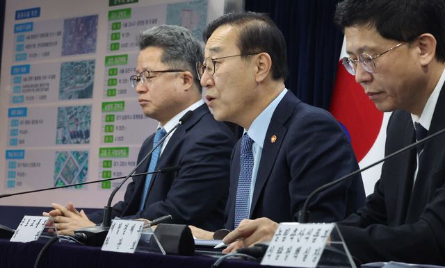 국토교통부 김윤덕 장관이 29일 오전 서울 종로구 정부서울청사에서 주택공급촉진 국토부 주관 합동브리핑을 하고 있다. [사진=뉴시스]