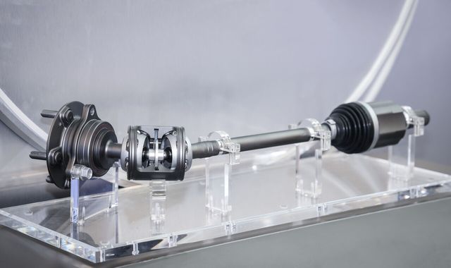 현대위아가 ‘CES&nbsp;2026’에&nbsp;전시한&nbsp;‘듀얼&nbsp;등속조인트(Dual&nbsp;C.V.Joint)’의&nbsp;모습.&nbsp;[사진=현대위아]