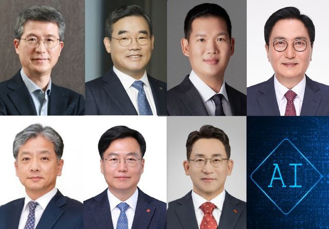 왼쪽 상단부터 시계방향으로 삼성물산 건설부문 오세철, 대우건설 김보현, GS건설 허윤홍, DL이앤씨 박상신, SK에코플랜트 김영식, 롯데건설 오일근, 현대엔지니어링 주우정 대표이사. [사진= 각사]<br>