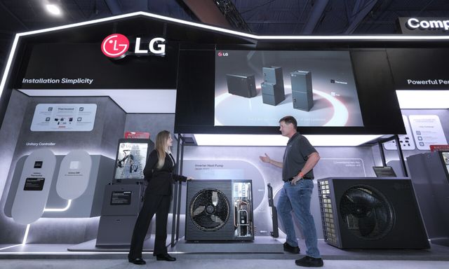 LG전자가 현지시각으로 2일부터 4일까지 미국 라스베가스에서 열리는 북미 최대 공조전시회 ‘AHR EXPO 2026’에 참가한다. 총 447㎡(약 135평) 규모의 공간을 ▲주거용존 ▲상업용존 ▲산업용존으로 조성해 관람객들이 LG전자의 HVAC 제품과 경쟁력을 보다 직관적으로 확인할 수 있도록 했다.&nbsp;[사진=LG전자]