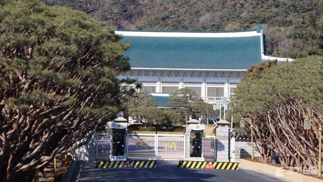 지난 1월 28일 청와대의 모습.&nbsp;ⓒ투데이신문