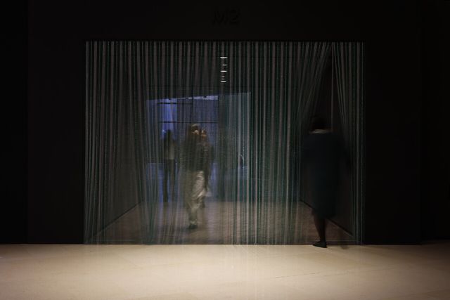 티노 세갈의 '구성된 상황'이 펼쳐지는 전시장 입구 [사진 촬영=김상태, 제공=리움미술관]<br>