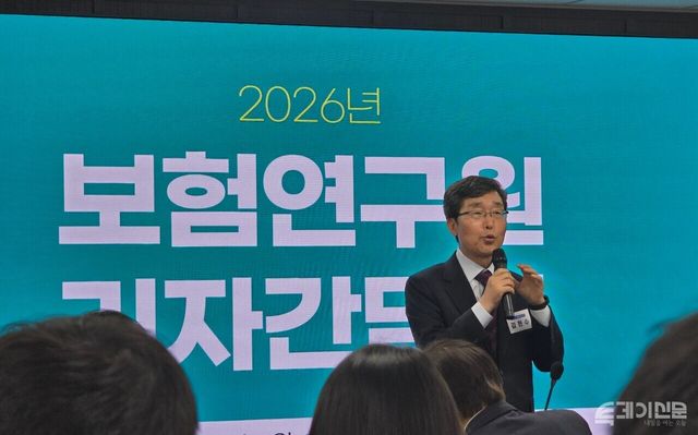 발언 중인 김헌수 보험연구원장 ⓒ투데이신문