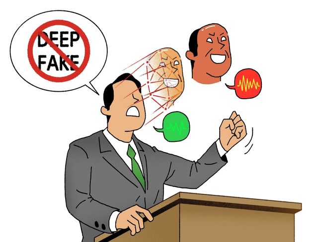 딥페이크 선거운동에 경각심을 주는 일러스트. [사진제공=게티이미지뱅크]