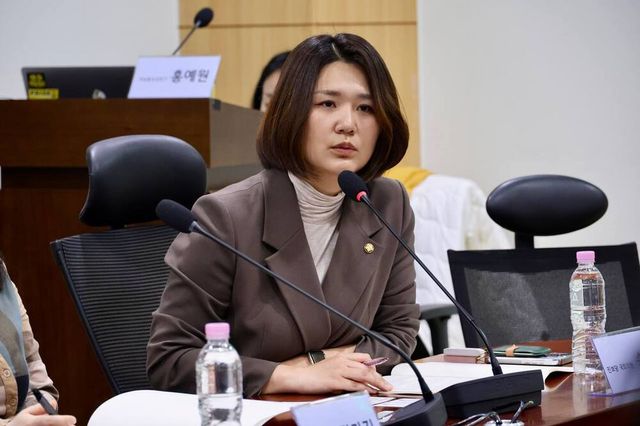 진보당 손솔 의원이 국회 토론회 ‘예술활동증명, 현장의 언어로 묻다’에서 발언하고 있다. [사진제공=손솔 의원실]<br>