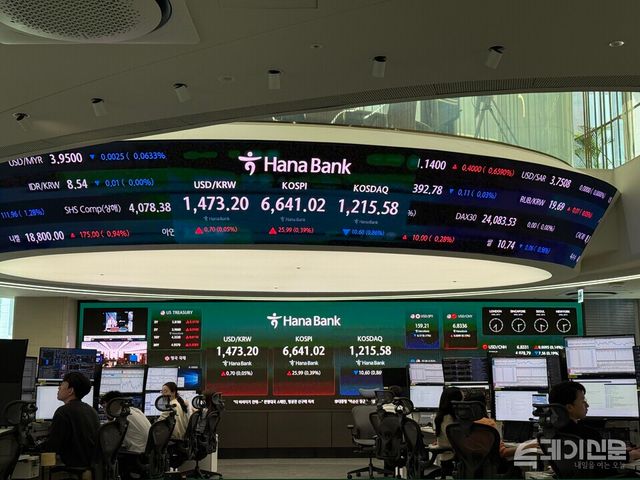 28일 한국거래소에 따르면 코스피가 전 거래일보다 25.99포인트(+0.39%) 오른 6641.02에 마감하며 종가 기준 사상 최고치를 경신했다. ⓒ투데이신문