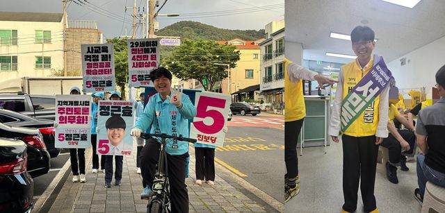 6·3 지방선거에 도전한 19세 후보 정근효(왼쪽)·서민준 후보. [사진 출처=각 후보 페이스북]