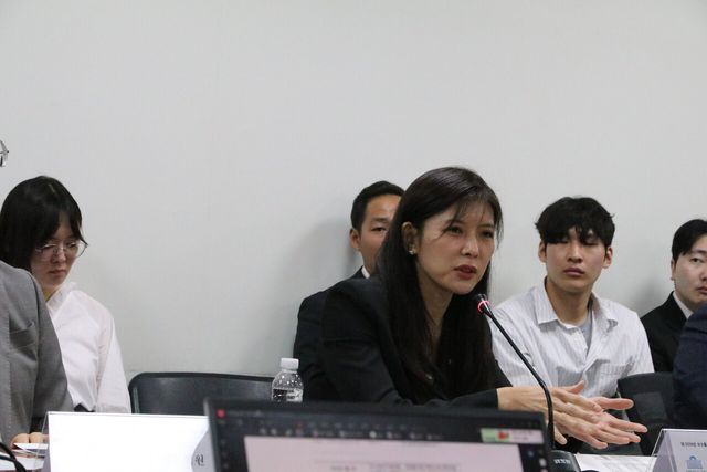 24일 오전 10시 서울 여의도 국회의원회관에서 열린 ‘왜 2030은 보수를 선택했는가’ 토론회에서 국민의힘 이소희 의원이 발언하고 있다. ⓒ투데이신문