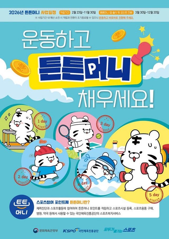 튼튼머니 사업 관련 안내문이다. [사진제공=국민체육진흥공단]