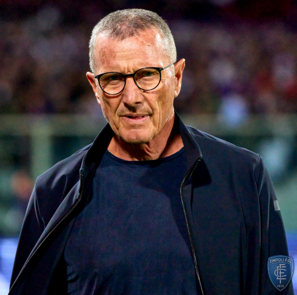 아우렐리오 안드레아촐리 엠폴리 감독. 엠폴리 X(구 트위터) 캡처