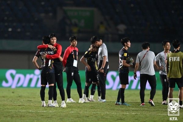 한국 U17 축구대표팀. 대한축구협회 제공