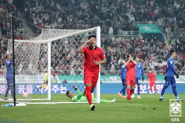 황희찬(한국 남자 축구대표팀). 대한축구협회 제공