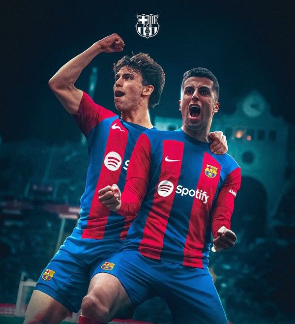 주앙 펠릭스(왼쪽), 주앙 칸셀루(이상 바르셀로나). 바르셀로나 X(구 트위터) 캡처