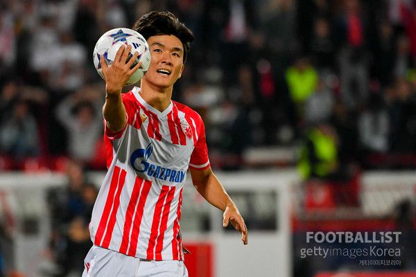 황인범(츠르베나즈베즈다). 게티이미지코아