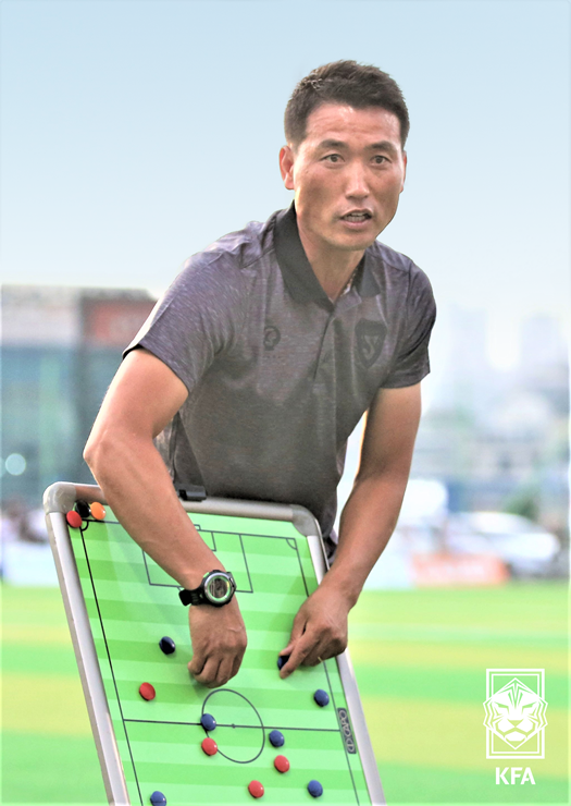 백기태 한국 남자 U17 대표팀 감독. 대한축구협회 제공