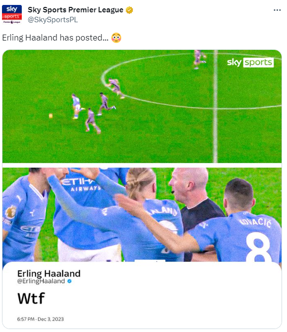 스카이스포츠 공식 X 캡처