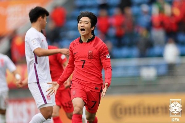 김용학(한국 U20 남자축구 국가대표팀). 대한축구협회 제공