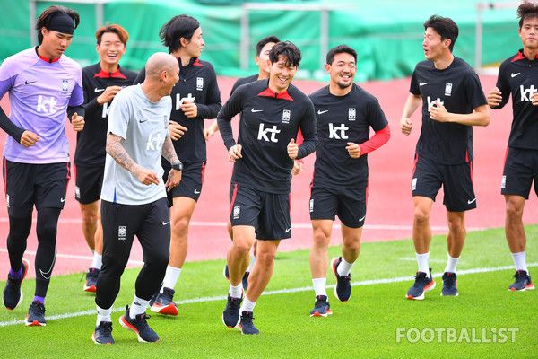 손흥민(가운데, 한국 남자 축구대표팀). 서형권 기자