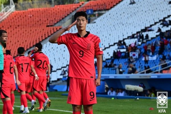 이영준(한국 U20 축구대표팀). 대한축구협회 제공