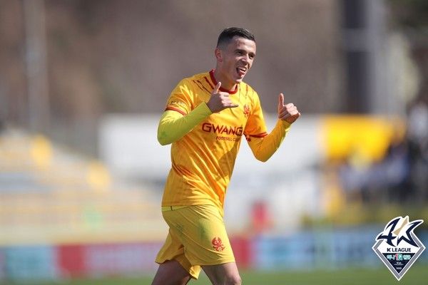 아사니(광주FC). 한국프로축구연맹 제공