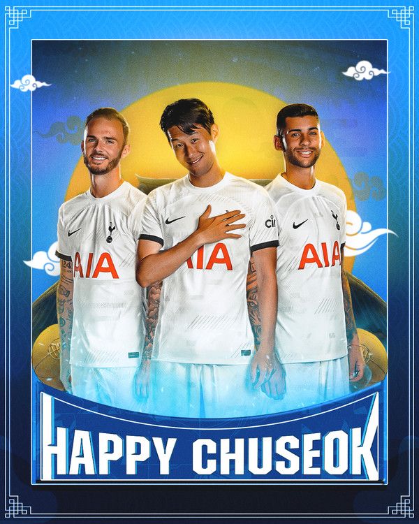제임스 메디슨(왼쪽부터), 손흥민, 크리스티안 로메로(이상 토트넘홋스퍼). 토트넘홋스퍼 페이스북 캡처