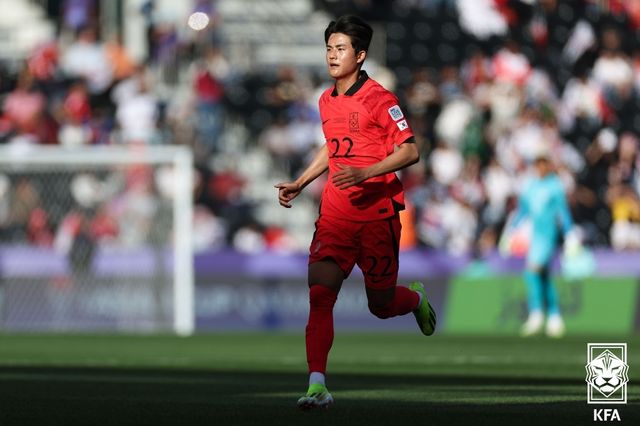 설영우(남자 축구대표팀). 대한축구협회 제공