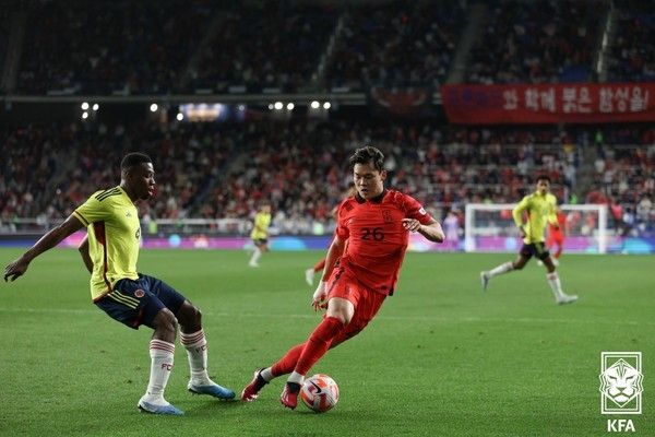 오현규(한국 남자 축구대표팀). 대한축구협회 제공