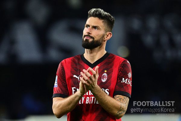 올리비에 지루(AC밀란). 게티이미지코리아