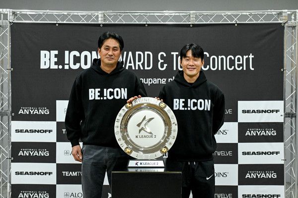 유병훈 감독(왼쪽), 이창용(이상 FC안양). 베스트일레븐 제공