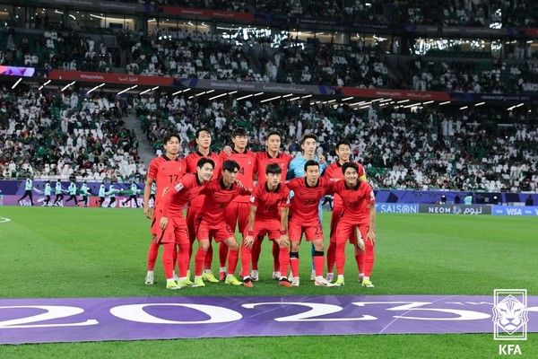 한국 남자 축구대표팀. 대한축구협회 제공