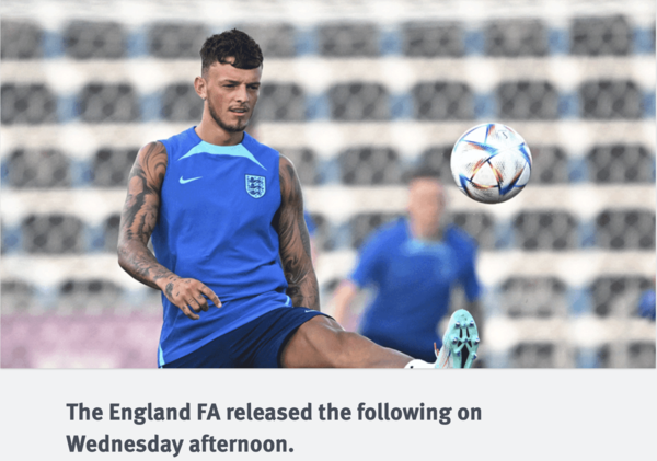 벤 화이트(아스널). 아스널 홈페이지 캡처&nbsp;