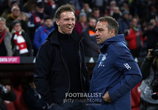 율리안 나겔스만 독일 감독(왼쪽), 한지 플릭 감독. 게티이미지코리아