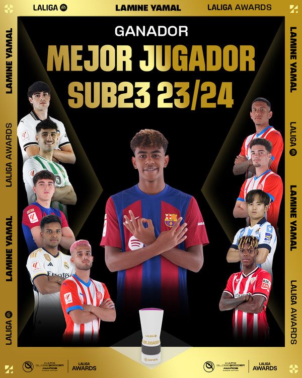 라민 야말(바르셀로나).&nbsp;라리가 공식 SNS 캡처