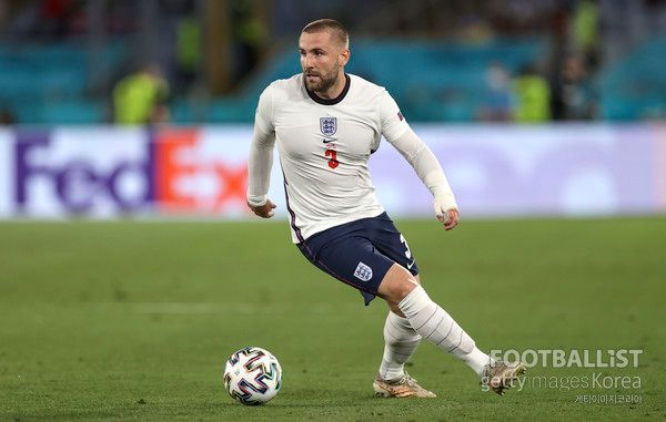 루크 쇼(잉글랜드 축구대표팀). 게티이미지코리아
