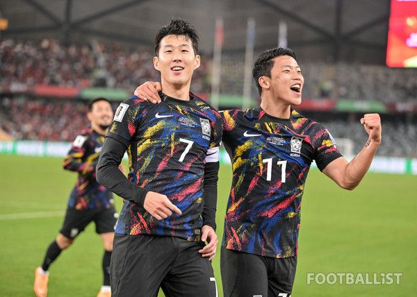 손흥민(왼쪽), 황희찬(이상 남자 축구대표팀.). 서형권 기자