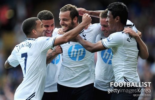 로베르토 솔다도(가운데, 토트넘홋스퍼). 게티이미지코리아