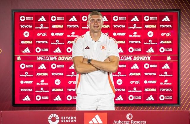 아르템 도우비크(AS로마). AS로마 홈페이지 캡처