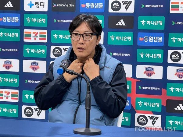 김정수 제주SK 감독대행. 김희준 기자