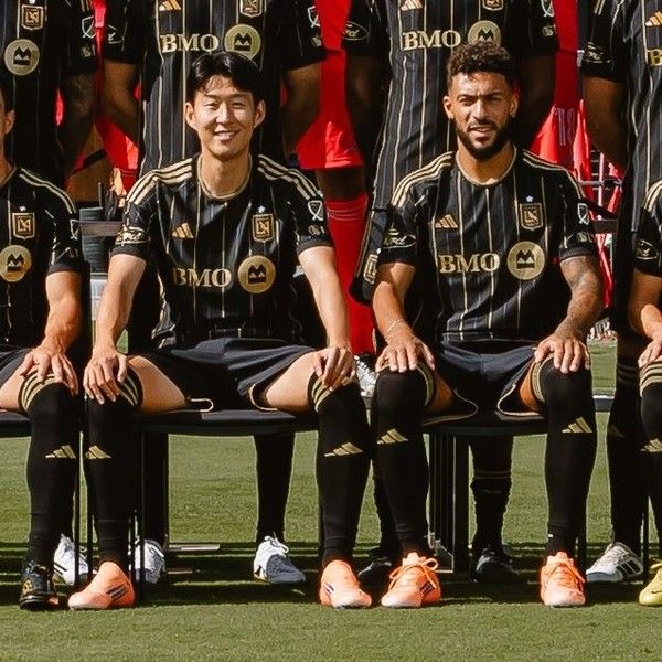 손흥민(왼쪽)과 드니 부앙가(이상 LAFC). LAFC X 캡처