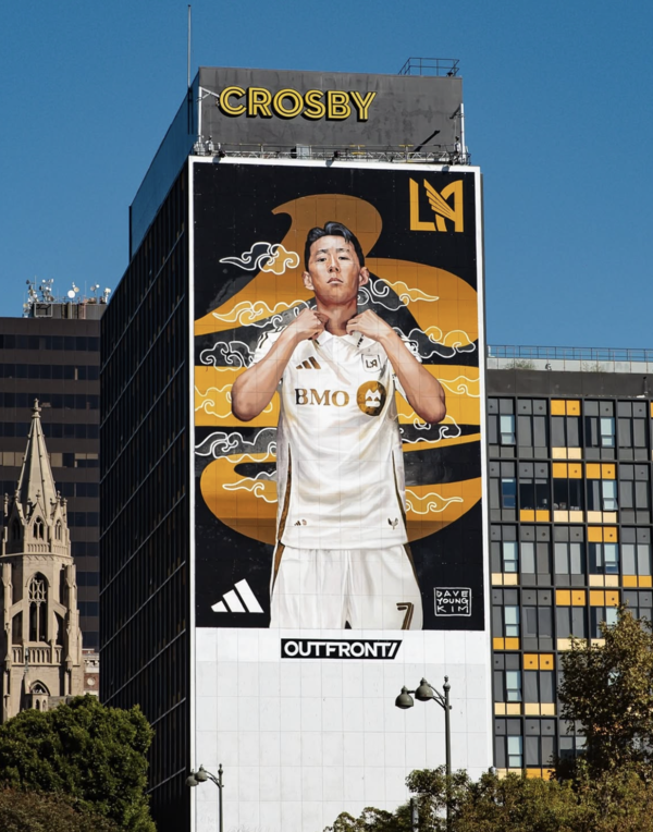 손흥민 벽화. LAFC 인스타그램 캡처