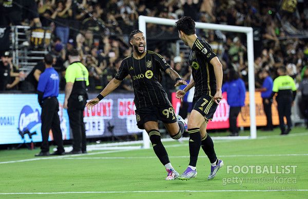 드니 부앙가(왼쪽)와 손흥민(이상 LAFC). 게티이미지코리아