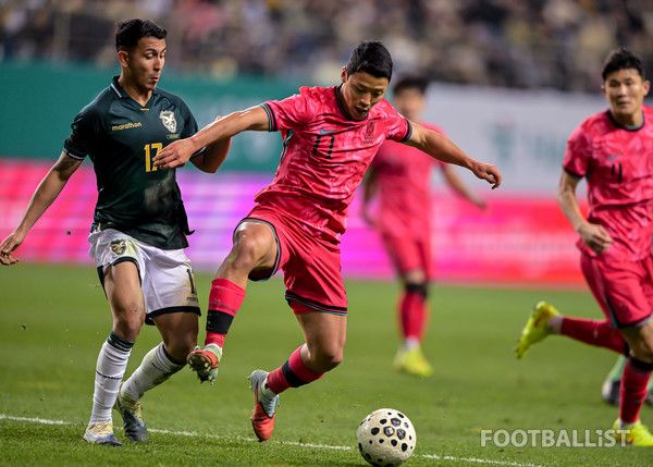 황희찬(오른쪽, 남자 축구대표팀). 서형권 기자