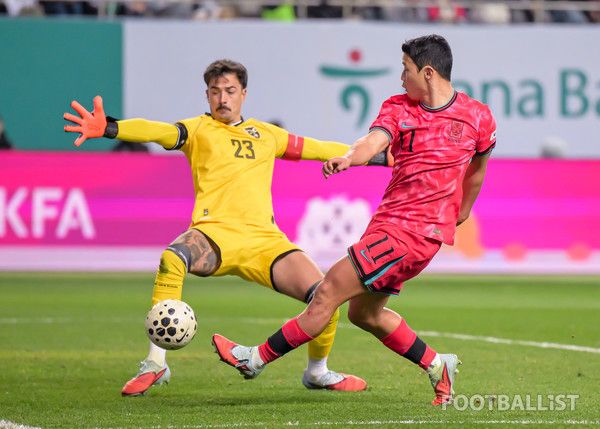 황희찬(오른쪽, 남자 축구대표팀). 서형권 기자
