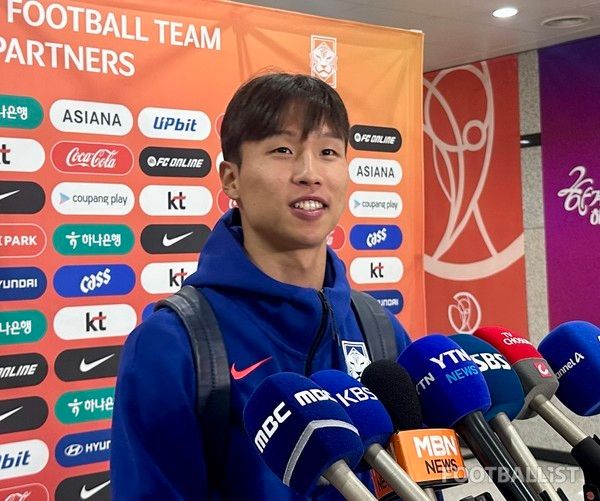 엄지성(남자 축구대표팀). 김진혁 기자