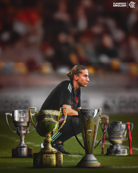 필리페 루이스 플라멩구 감독. 플라멩구 X 캡처