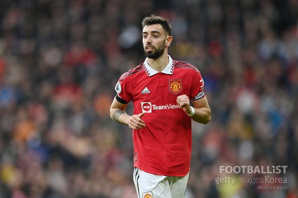 브루누 페르난데스(맨체스터유나이티드). 게티이미지코리아