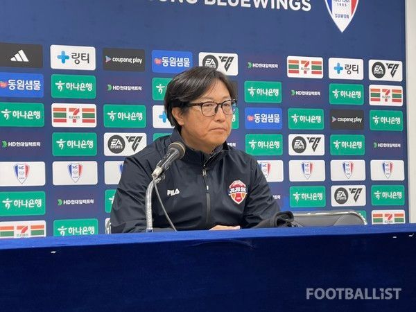 김정수 제주SK 감독대행. 김희준 기자