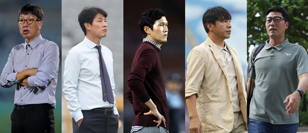 (왼쪽부터) 박남열, 박동혁, 박충균, 임관식, 최철우 / 한국프로축구연맹 제공