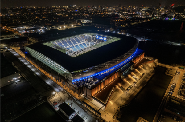 에버턴의 새 경기장. 에버턴 스타디움 X 캡처